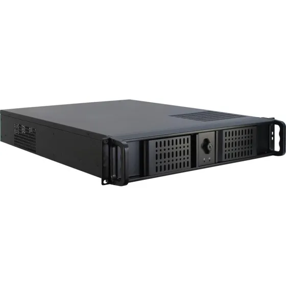 Inter-Tech IPC 2U-2098-SL 2U Rackkabinet, Sort