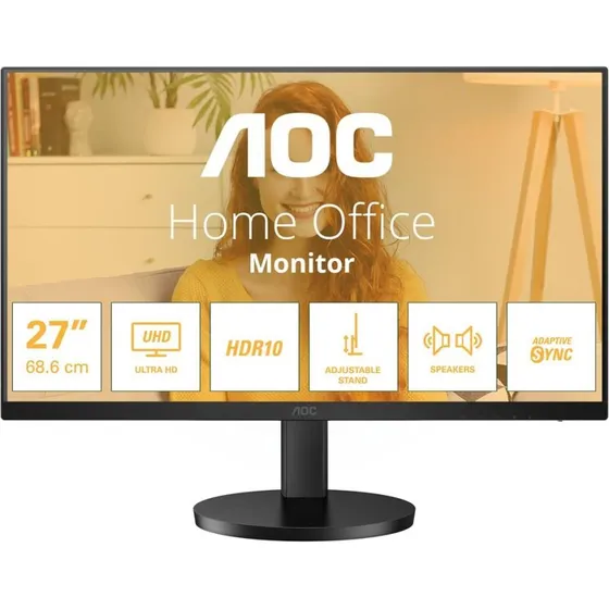 AOC U27B3AF 27" 4K UHD IPS-skærm sort