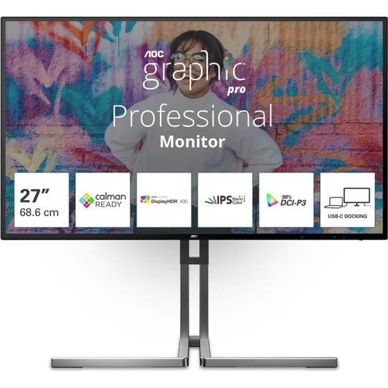 AOC U27U3CV 27" 4K Nano IPS USB-C HDR400