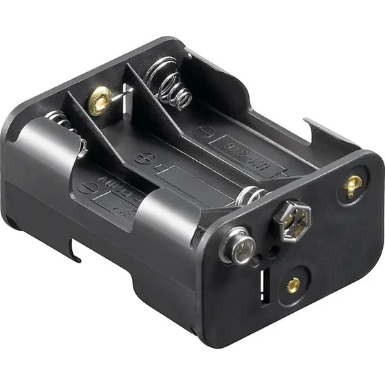 Goobay Batteriholder til 6x AA, sort