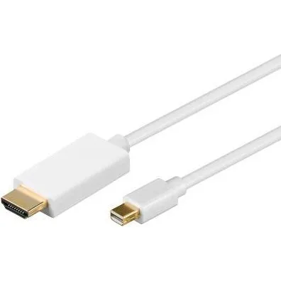 Goobay Mini DisplayPort til HDMI 2m Hvid
