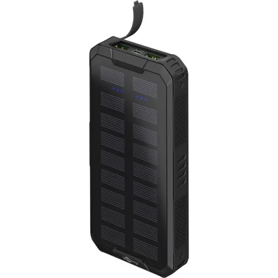 Goobay Solcelle Powerbank 20.000 mAh med USB-C PD & QC 3.0