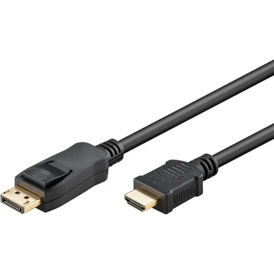 Goobay DisplayPort til HDMI 3 m 4K 60 Hz, sort