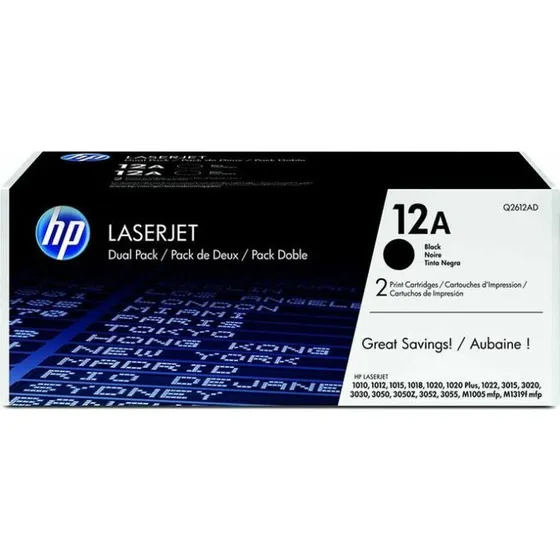 HP 12A Sort Toner Q2612AD 2-Pack