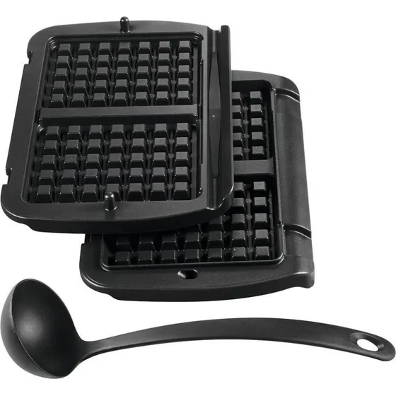 Tefal XA724810 Vaffelplader til Grill, Sort, 2 stk