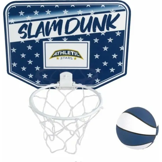 ATHLETIC STARS Mini Basketballkurv - Blå - S