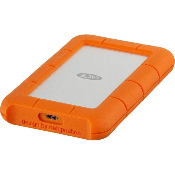 LaCie Rugged USB-C 2TB Orange Ekstern Harddisk