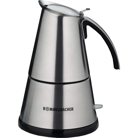 Rommelsbacher EKO 366/E Espressomaskine, rustfrit stål, 6 kopper
