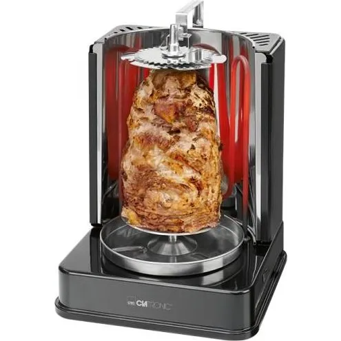 Clatronic DVG 3686 Vertikal roterende grill, 1400 W, sort