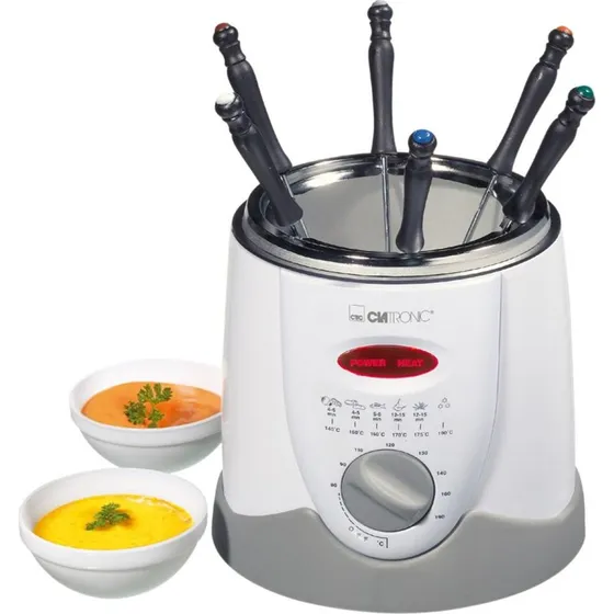 Clatronic FFR 2916 Frituregryde 1 l, 900 W, hvid/grå
