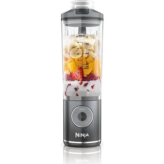 Ninja Blast Max BC251EUGY trådløs bærbar blender 570 ml grå/transparent