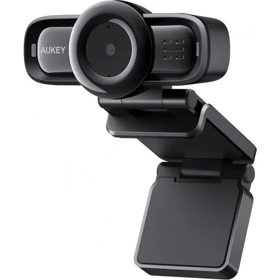 Aukey PC-LM3 1080p Webcam med Mikrofon, Sort