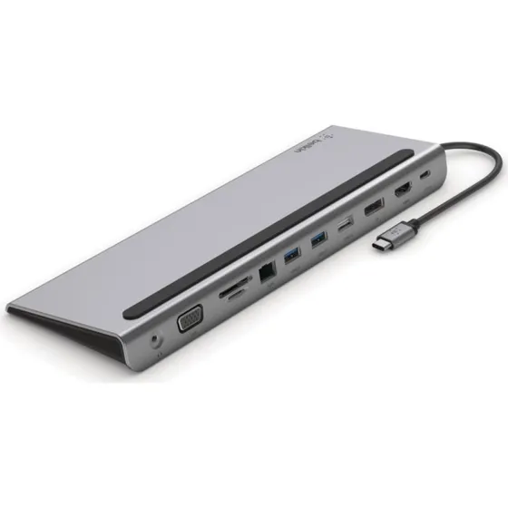Belkin USB-C 11-in-1 Dockingstation - Grå/Sølv