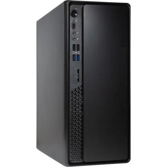 Chieftec UNI BS-10B-300-FOB Mini Tower, sort