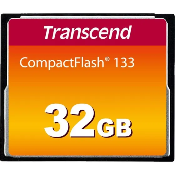 Transcend CompactFlash 32GB 133x, 65MB/s Læse