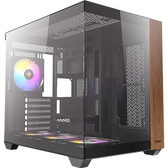 Antec CX800 Wood aRGB - Mid-tower kabinet med hærdet glas