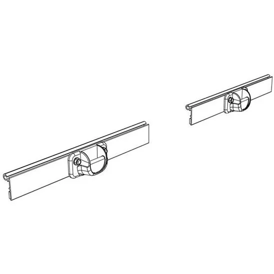 Thule skinne til cykelholder i vinduesskinne, 2-delt (2 x 16 cm)