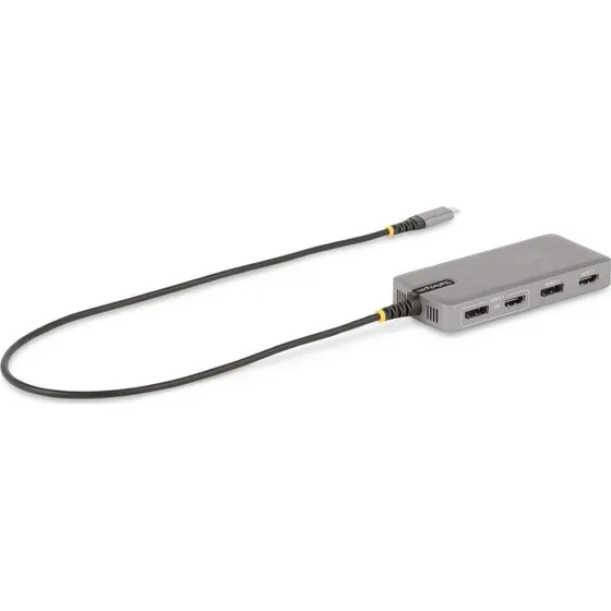 StarTech USB-C Triple-Monitor Adapter 100W, Grå
