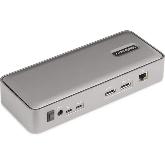 StarTech.com Dual-Laptop USB-C KVM Dock, 4K 60Hz, 90W PD