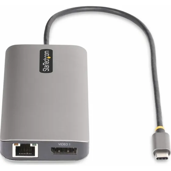 StarTech 154B-USBC-MULTIPORT USB-C Hub, Grå, 100 W