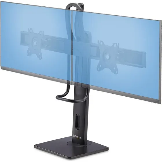 StarTech Crossbar Dual Monitor Stand 17-27" Sort