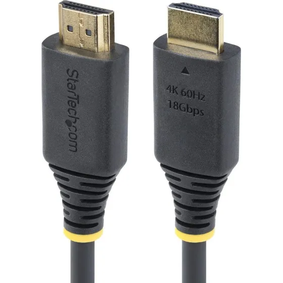 StarTech HDMI 4K60Hz 30cm HDMI-kabel med Ethernet, sort