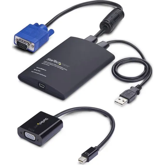StarTech NOTECONS02-VGA-MDP USB VGA til DisplayPort 1.2 Adapter, Sort
