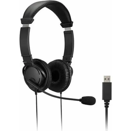 Kensington K33065WW USB-hovedtelefon med mikrofon - sort