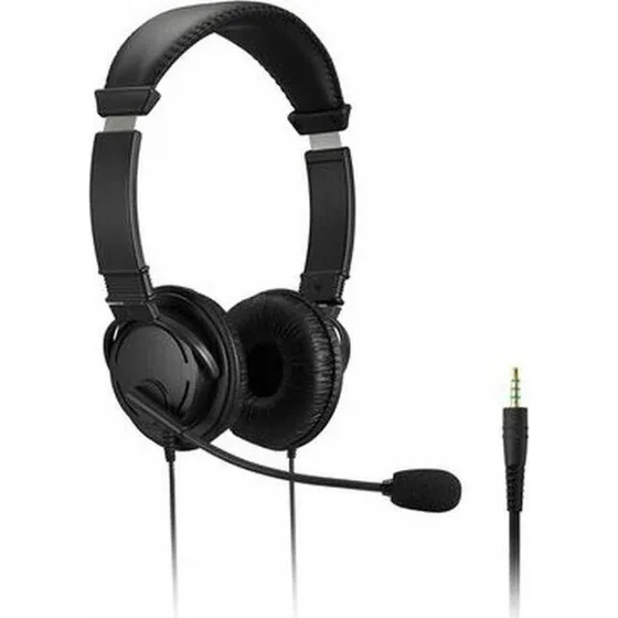 Kensington K33597WW Hovedtelefoner med Mikrofon, Sort