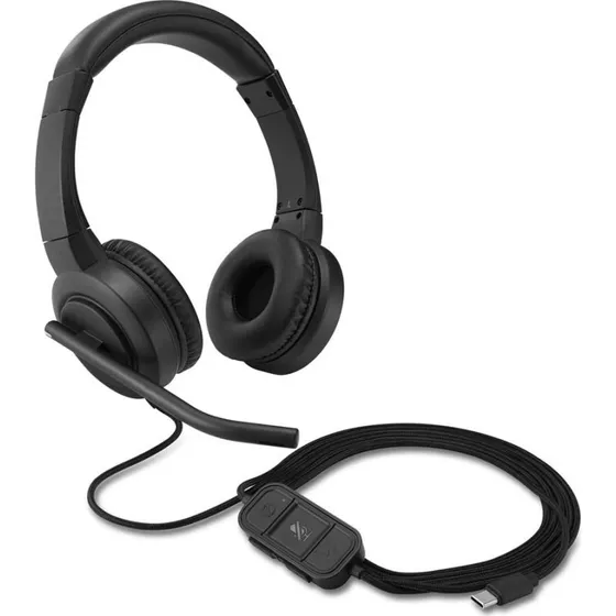 Kensington H1000 USB-C On-Ear Headset, Sort