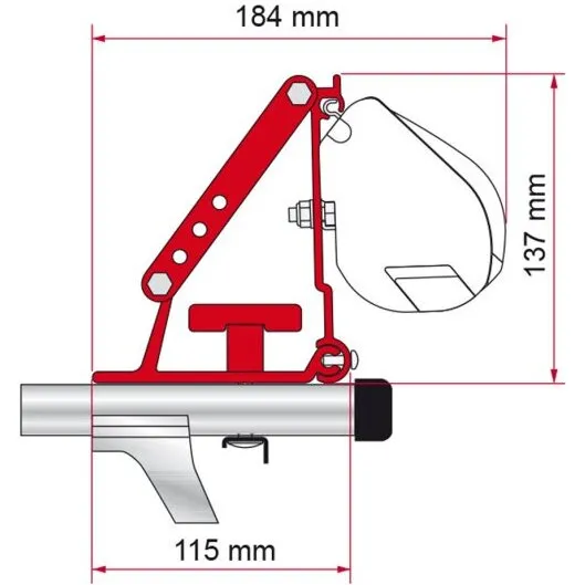 Fiamma monteringsbeslag til F35 Pro (Kit Auto) – Compass 98655-310
