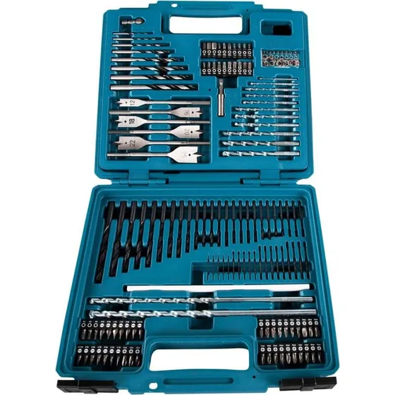 Makita E-06270 Bor- og Bitsæt 212 dele i kuffert