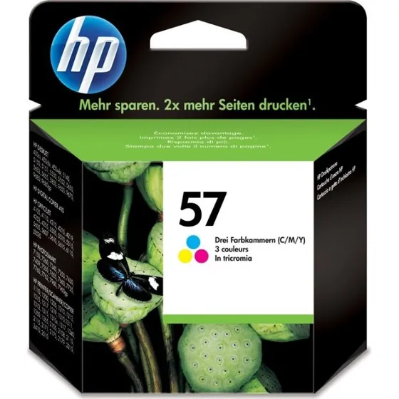 HP 57 CMY Farveblækpatron (Cyan, Magenta, Gul) – 500 Sider
