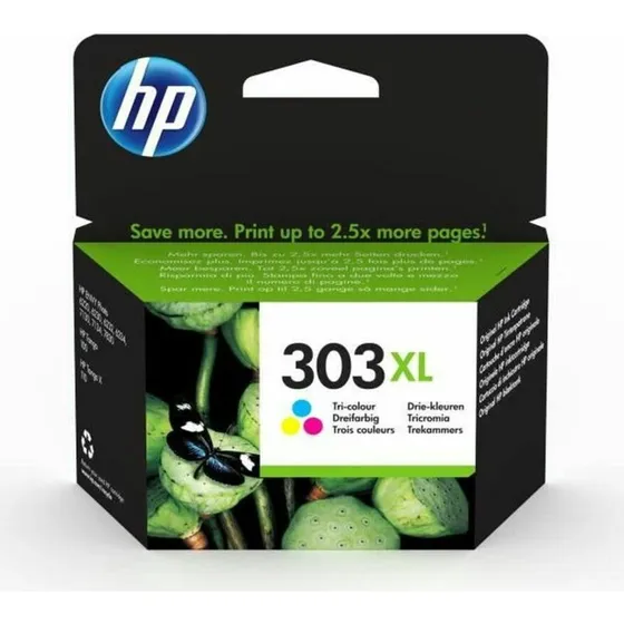 HP 303XL Farve (Cyan/Magenta/Gul) - Høj Kapacitet