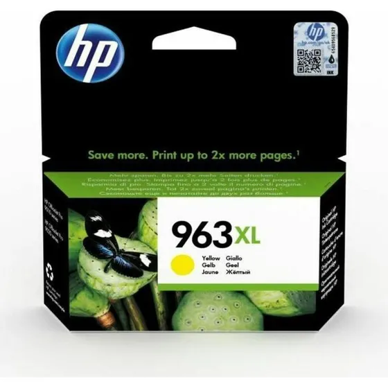 HP 963XL Gul Høj Kapacitet (3JA29AE)