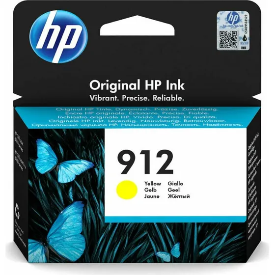 HP 912 Gul Original Blækpatron – 315 sider