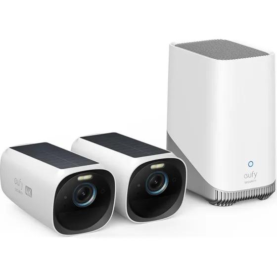 Anker eufyCam 3 4K Trådløst Sæt 2+1 med HomeBase