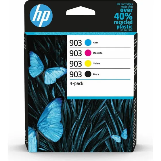 HP 903 4-pak Sort/Cyan/Magenta/Gul Original Blækpatroner
