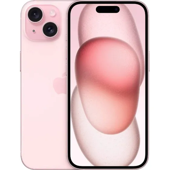 Apple iPhone 15 128GB Lyserød med Dynamic Island og 48MP kamera