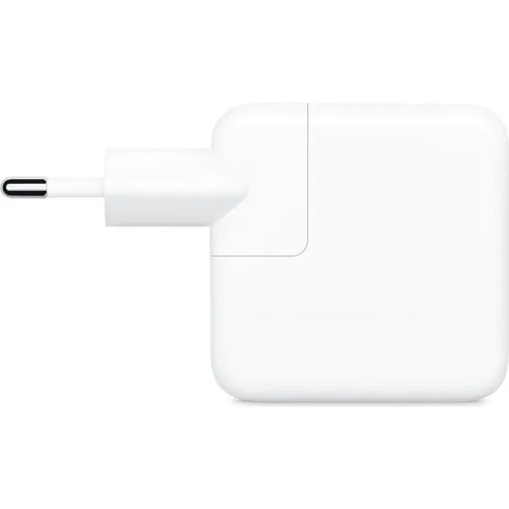 Apple 35W USB-C-strømforsyning med to porte (MW2K3) - Hvid