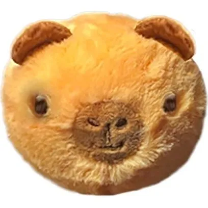 TY Barry Capybara Beanie Bouncer, blød brune pels