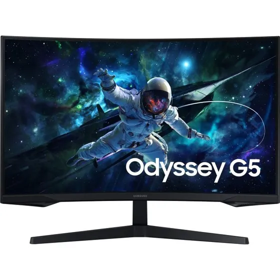 Samsung Odyssey G5 27" QHD 165 Hz Kurvet Gaming Skærm (Sort)