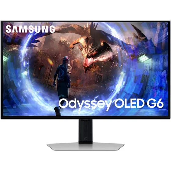 Samsung Odyssey OLED G6 27" QHD 360 Hz sølv