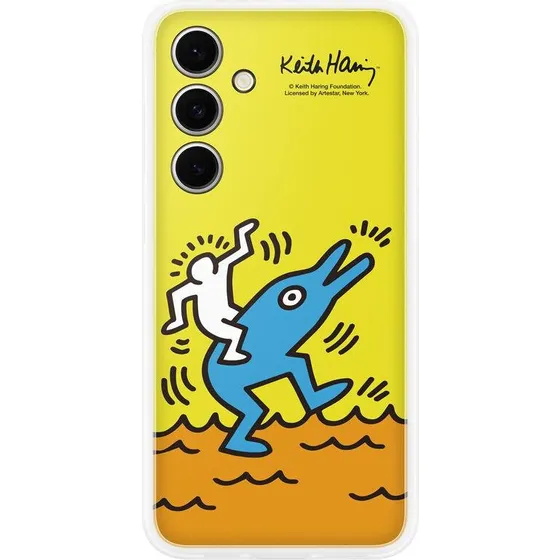 Samsung Galaxy S24 FE Flipsuit Case Gul/Gennemsigtig