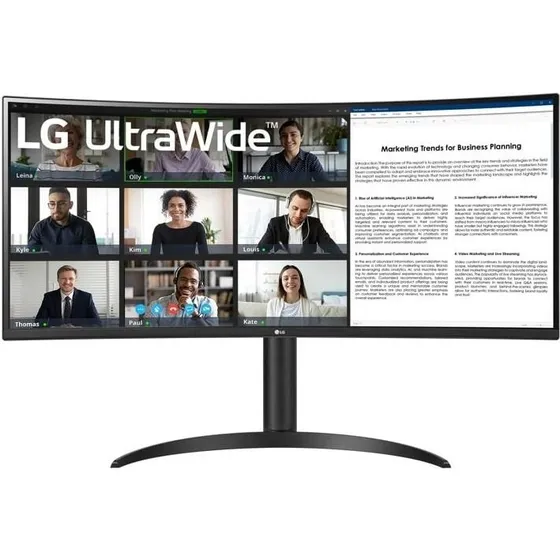 LG 34WR55QK-B 34" UltraWide VA-buet skærm, 100 Hz, USB-C