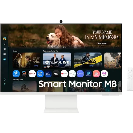 Samsung Smart Monitor M8 32" 4K UHD VA HDMI/USB-C hvid