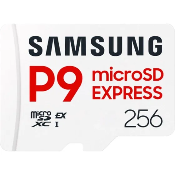 Samsung P9 Express microSDXC 256 GB 800 MB/s hvid/sort