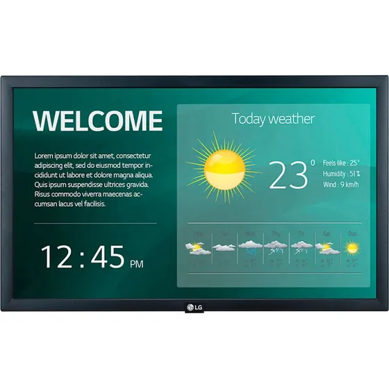 LG 22SM3G-B 22" IPS Digital Signage-skærm 1920x1080 FHD