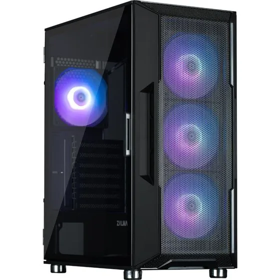 Zalman i3 Neo ARGB Mid Tower ATX med hærdet glas, sort