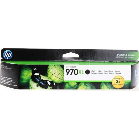 HP 970XL Sort Blækpatron, Høj Kapacitet (9.200 Sider)